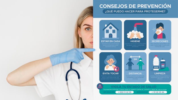 Close-Up Woman Pointing At Infographic Psd