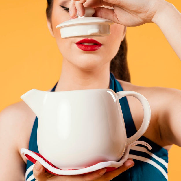 Close Up Woman Wearing Red Lipstick Psd