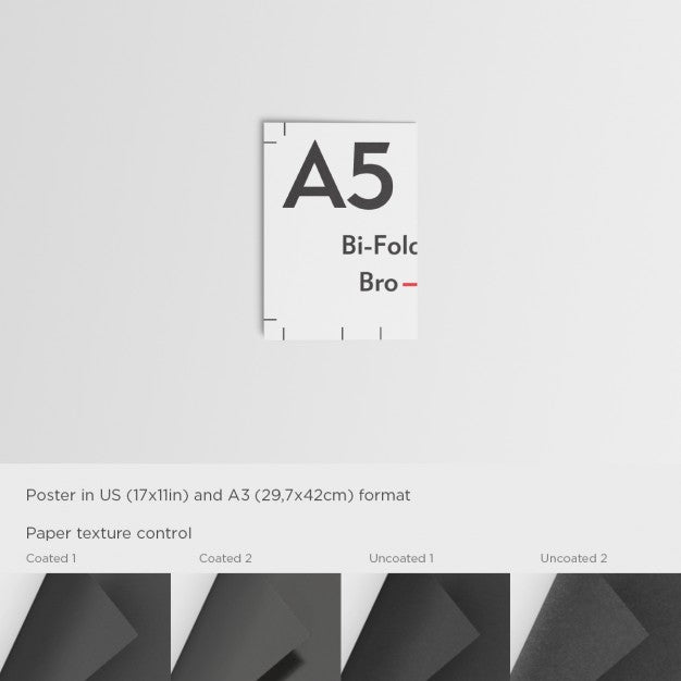 Closed A5 Brochure Template Psd