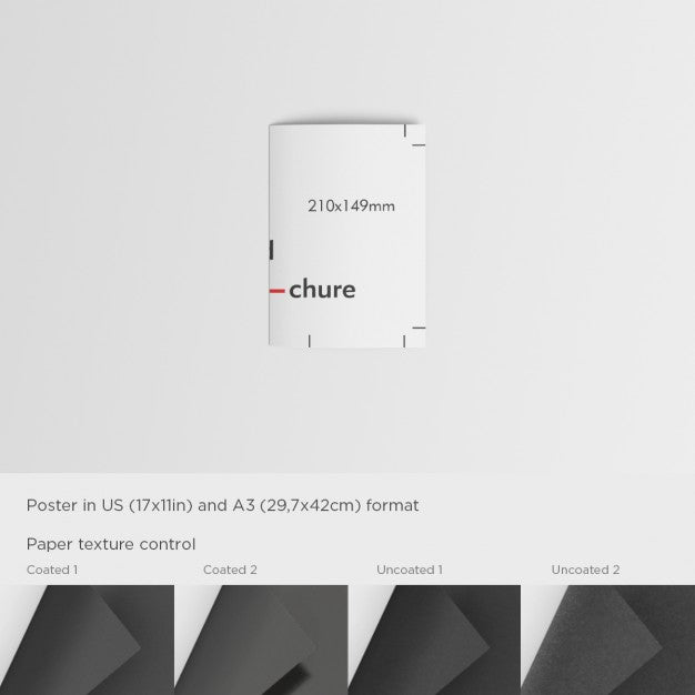 Closed A5 Flyer Presentation Psd