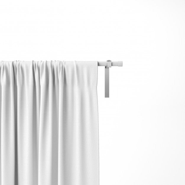 Closeup Of White Curtain Mockup Psd