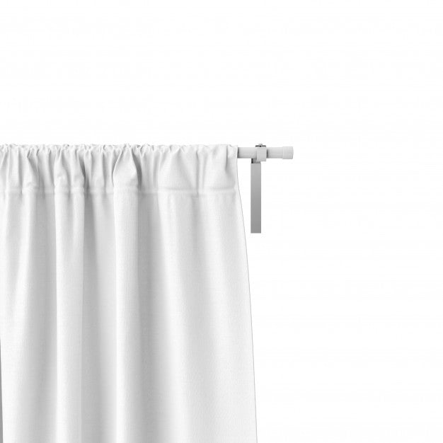 Closeup Of White Curtain Mockup Psd