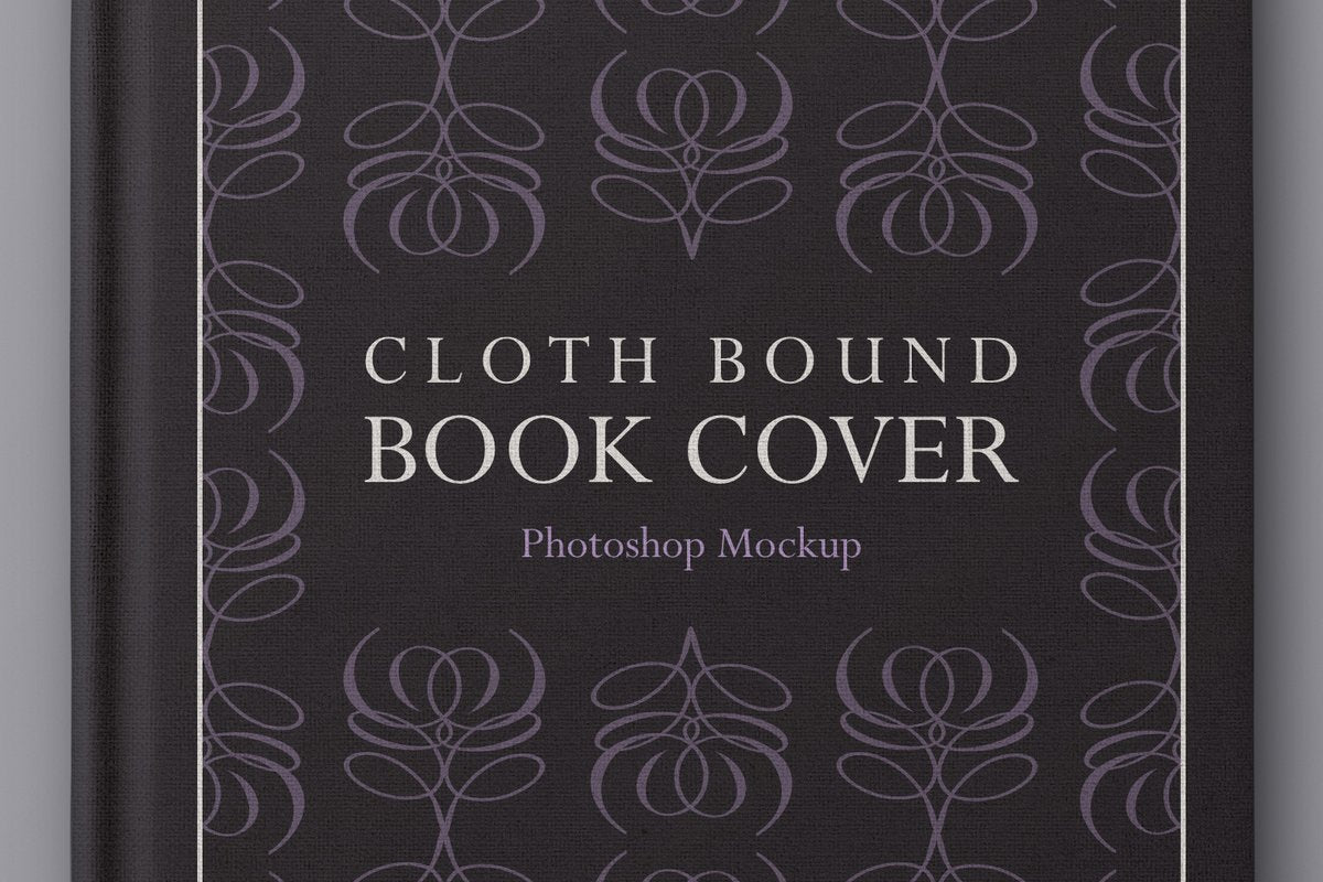 Cloth Bound Book Cover Mockup