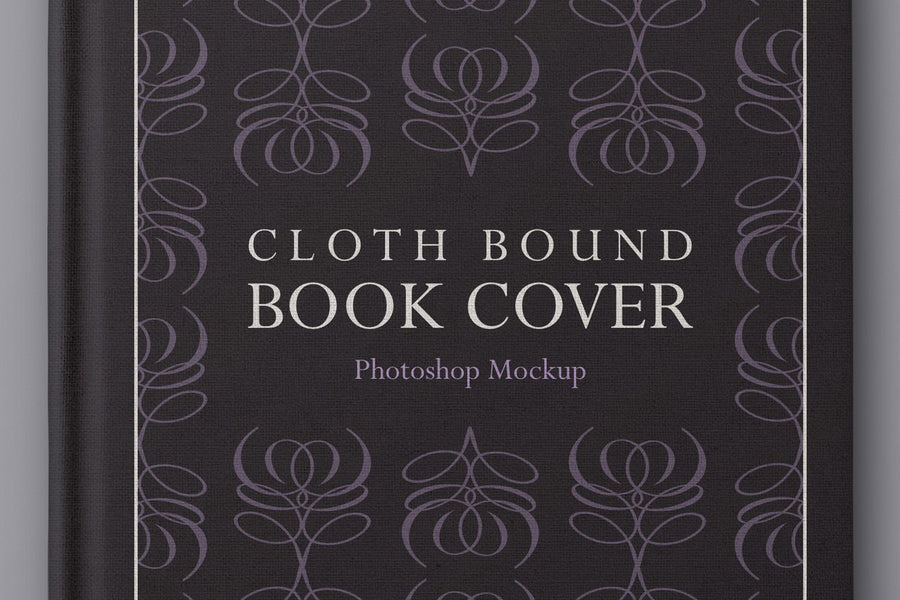 Cloth Bound Book Cover Mockup