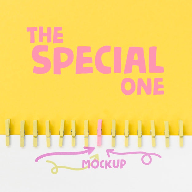 Clothing Hook The Special One Mock-Up Psd