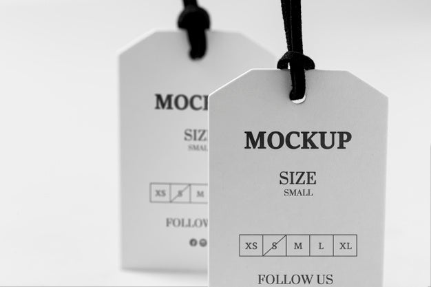Clothing Size Mock-Up Front View Psd