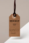 Clothing Size Tag Mock-Up Psd