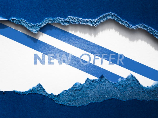 Clothing Store New Offer Mock-Up On Paper Psd