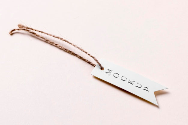 Clothing Tag Mock-Up Copy Space Psd