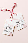 Clothing Tag Mock-Up With Discount Psd