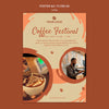 Coffe Concept Poster  Mock-Up Psd