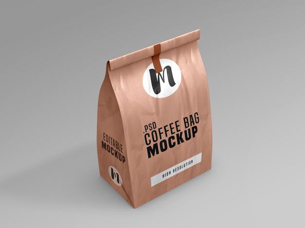 Coffee Bag Packet Mockup Psd