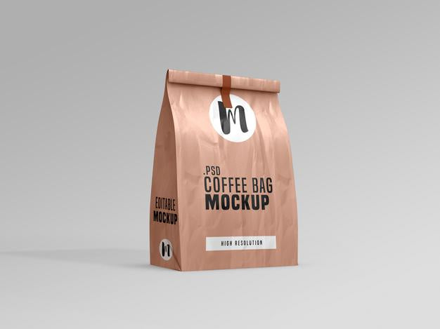 Coffee Bag Packet Mockup Psd