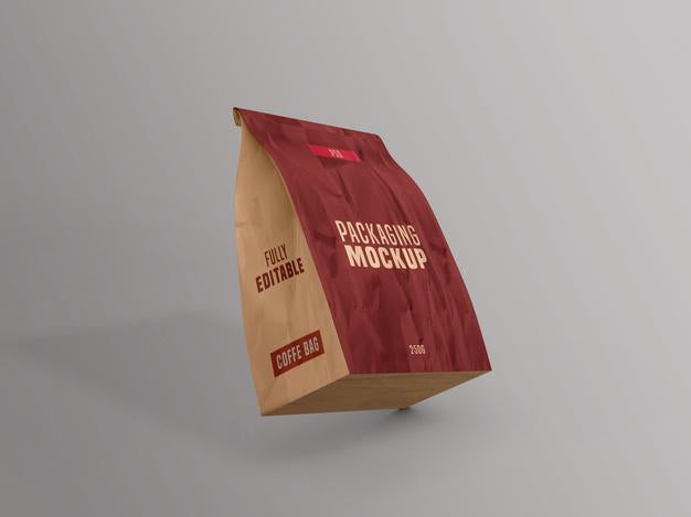 Coffee Bag Packet Mockup Psd
