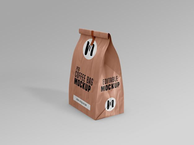 Coffee Bag Packet Mockup Psd
