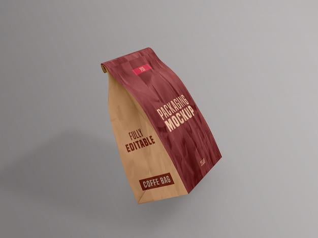 Coffee Bag Packet Mockup Psd