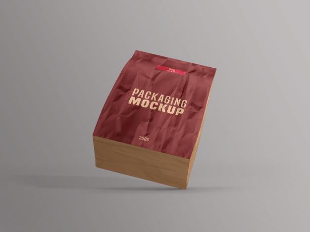 Coffee Bag Packet Mockup Psd