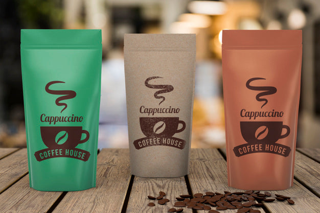 Coffee Bags Mockup Psd