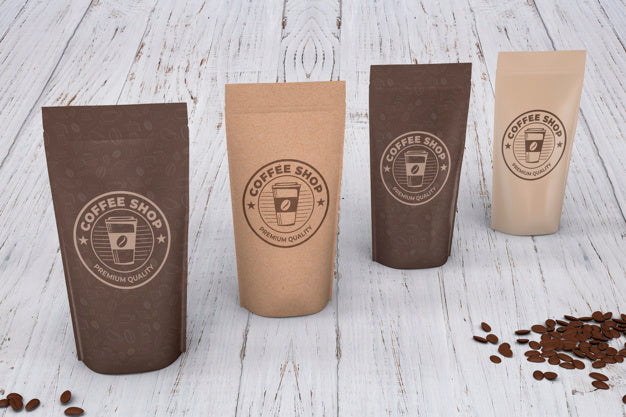 Coffee Bags Mockup Psd