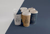 Coffee Branding With Cups High Angle Psd