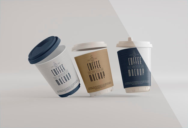 Coffee Branding With Cups Mockup Psd