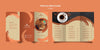 Coffee Concept Trifold Brochure Mock-Up Psd