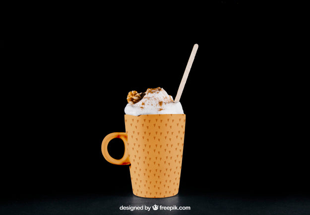 Coffee Cream Mockup Psd
