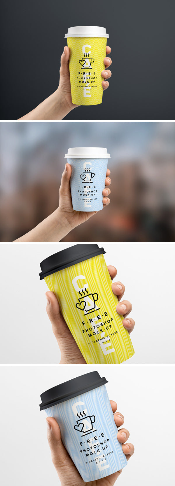Coffee Cup In Hand Mockup