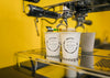 Coffee Cup Mock-Ups In Espresso Machine Psd