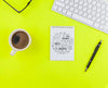 Coffee Cup With Notebook On Desk Psd