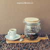 Coffee Decoration With Cup And Glass Psd
