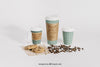 Coffee Mockup With Cups Of Different Sizes Psd
