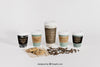 Coffee Mockup With Five Cups Psd