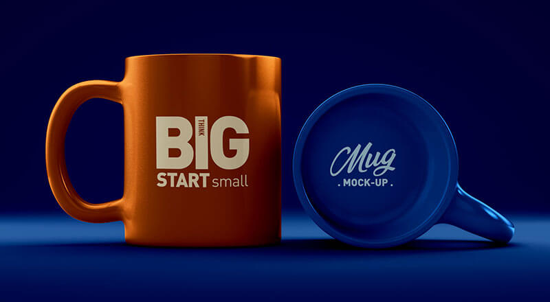 Coffee Mug Logo Mockup Psd