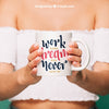 Coffee Mug Mockup For Quote Design Psd