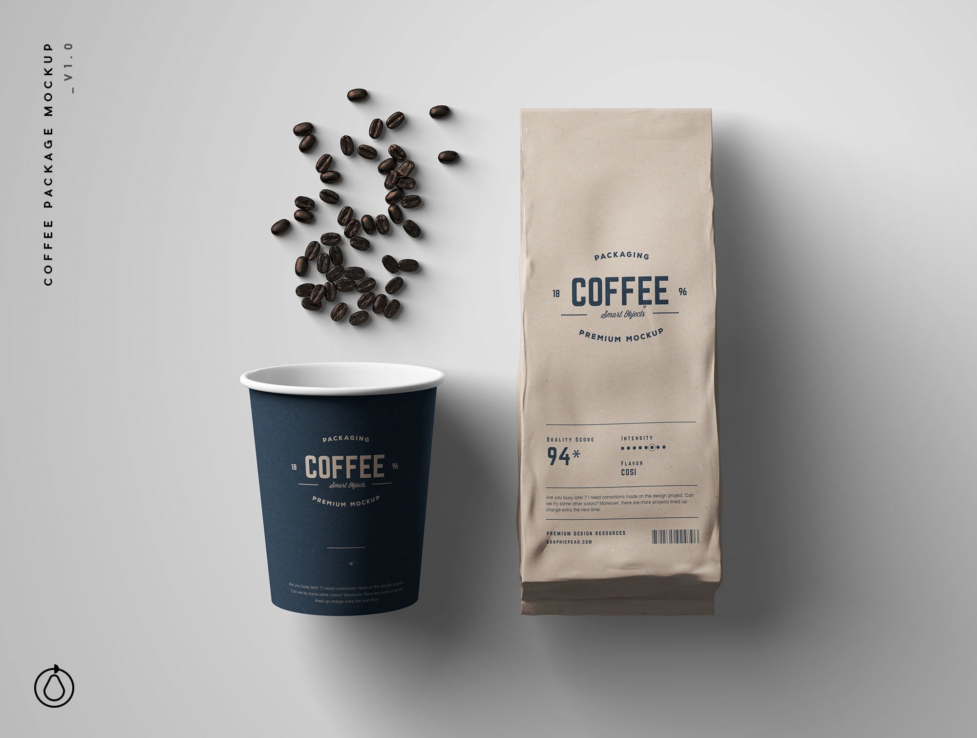Coffee Package Mockup