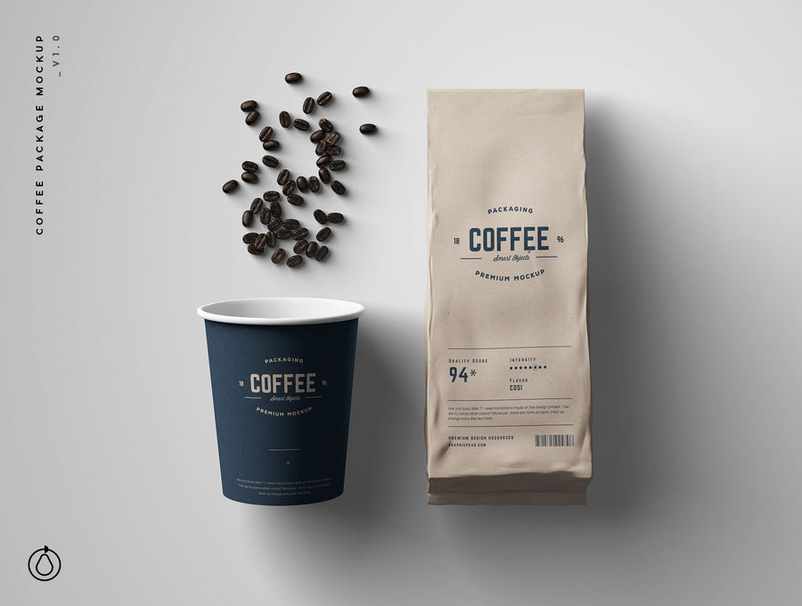Coffee Package Mockup