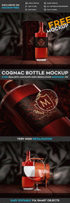 Cognac / Whisky Bottle – Psd Mockup