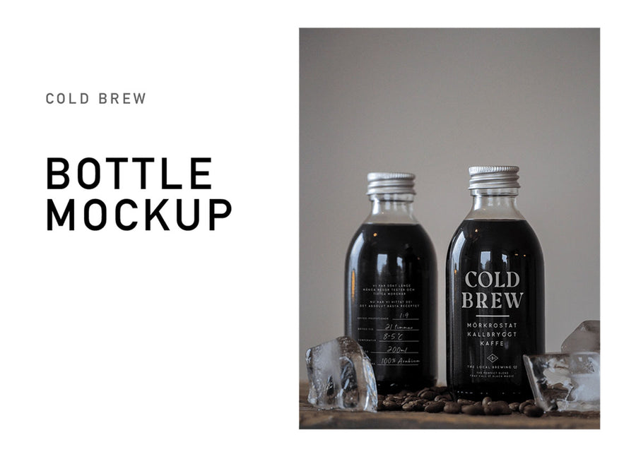 Cold Brew Bottle Mockup