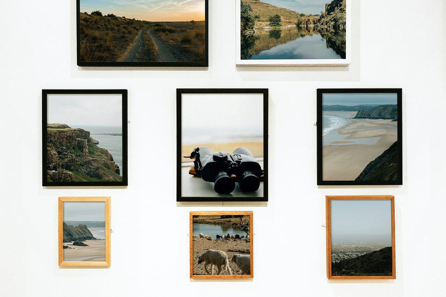 Collection Of Art Pieces On The Wall