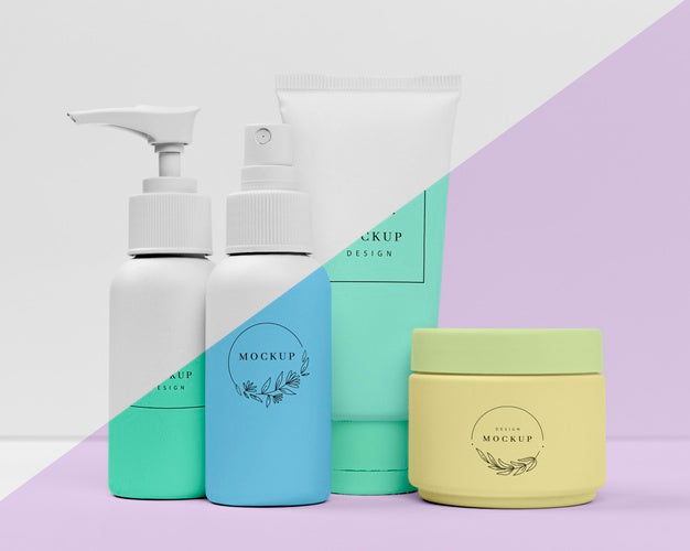 Collection Of Beauty Products Psd