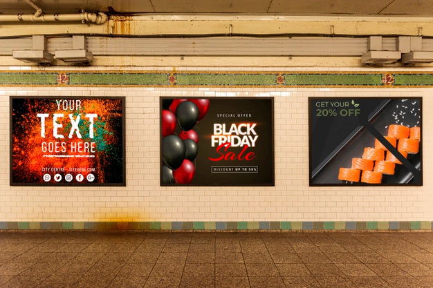 Collection Of Billboard Mock-Ups Psd