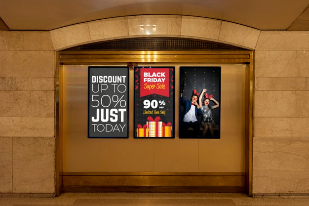 Collection Of Black Friday Mock-Ups Psd