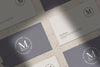 Collection Of Business Card With Shades Mockup Psd