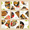 Collection Of Card Template With Food Concept Psd