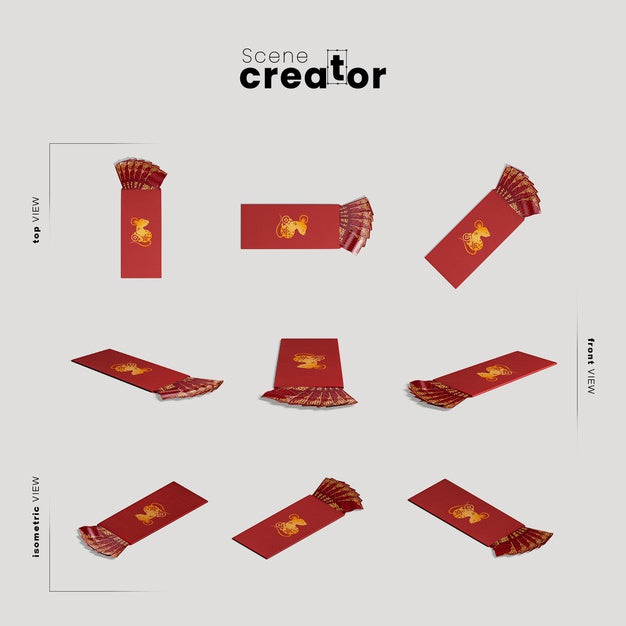 Collection Of Chinese Greeting Cards Psd