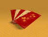 Collection Of Chinese New Year Greeting Cards Psd