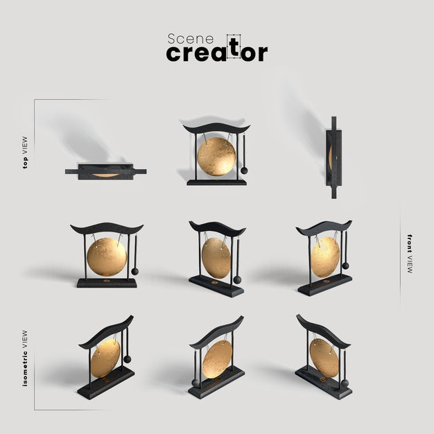 Collection Of Chinese Traditional Gong Psd