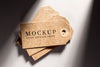 Collection Of Clothing Mock-Up Tags Psd