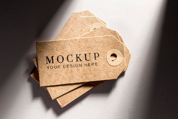 Collection Of Clothing Mock-Up Tags Psd